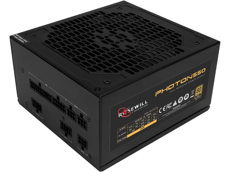 Rosewill PHOTON 550W Full Modular Gaming Power Supply, 80+ Gold Certified, Single +12V Rail