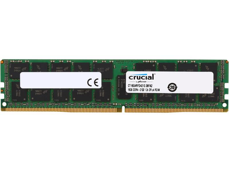 Crucial 16GB DDR4 2133 (PC4 17000) Server Memory, CT16G4RFD4213