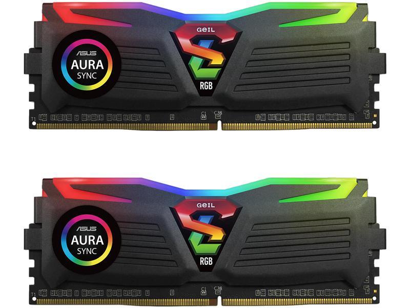 GeIL SUPER LUCE RGB SYNC AMD Edition 16GB (2 x 8GB) DDR4 3000 (PC4 24000) Desktop Memory, GALS416GB3000C16ADC