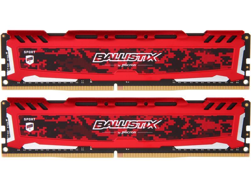 Ballistix Sport LT 32GB (2 x 16GB) DDR4 3200 (PC4 25600) Desktop Memory, BLS2K16G4D32AESE