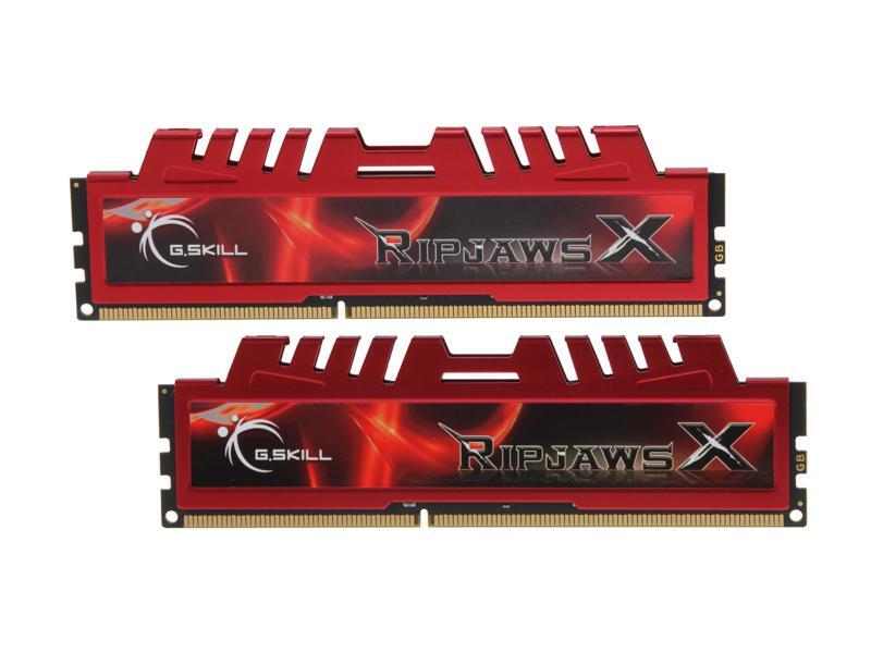 G.SKILL Ripjaws X 16GB (2 x 8GB) DDR3 1866 (PC3 14900) Desktop Memory, Model F3-14900CL10D-16GBXL