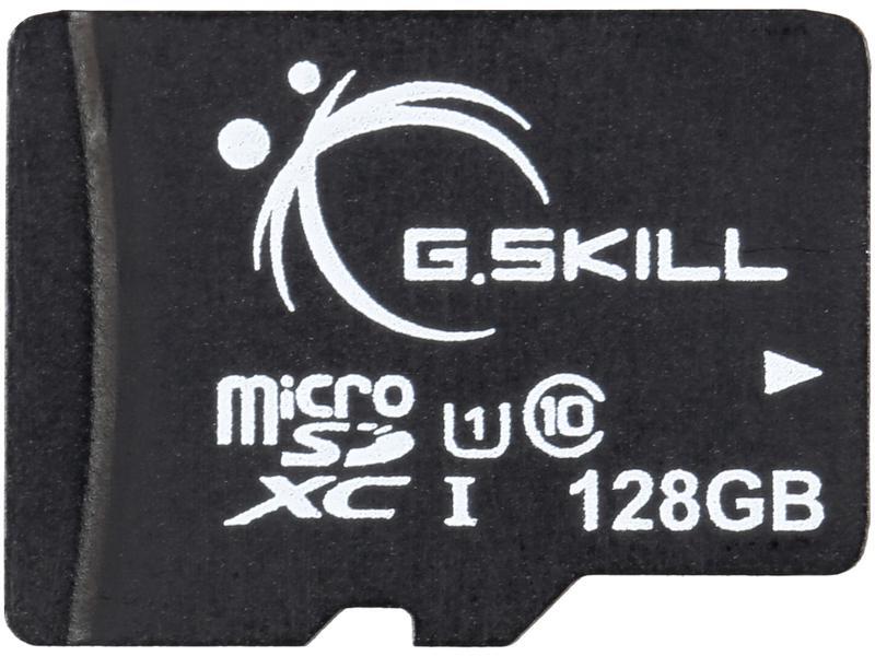 G.Skill 128GB microSDXC UHS-I/U1 Class 10 Memory Card w/ Adapter