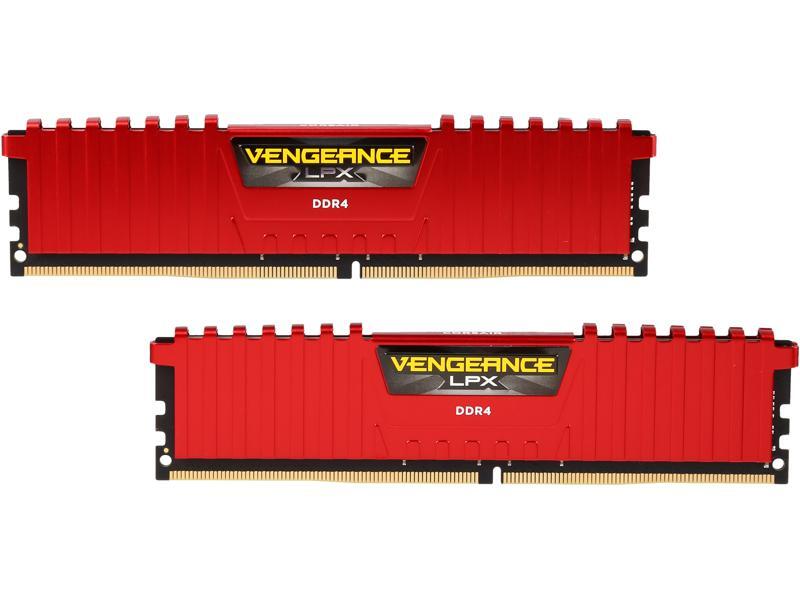 CORSAIR Vengeance LPX 16GB (2 x 8GB) DDR4 2666 (PC4 21300) Desktop Memory, CMK16GX4M2A2666C16R