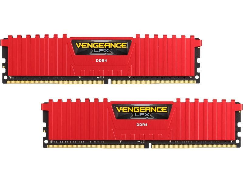 CORSAIR Vengeance LPX 16GB (2 x 8GB) DDR4 3000 (PC4 24000) Desktop Memory, Model CMK16GX4M2B3000C15R