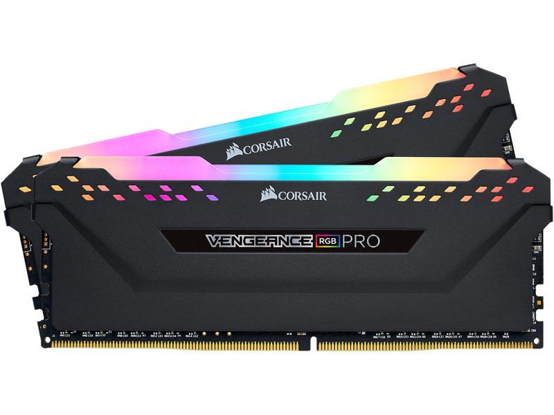 CORSAIR Vengeance RGB Pro 16GB (2 x 8GB) 288-Pin DRAM DDR4 3000 (PC4 24000) Desktop Memory, CMW16GX4M2C3000C15