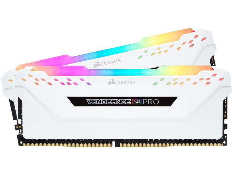 CORSAIR Vengeance RGB Pro 32GB (2 x 16GB) DDR4 3200 (PC4 25600) Desktop Memory, CMW32GX4M2C3200C16W