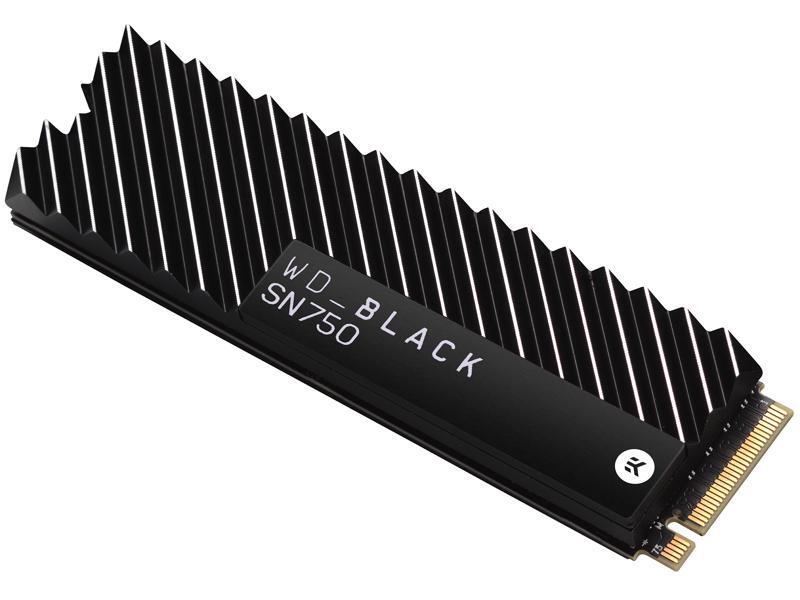 WD BLACK SN750 NVMe M.2 2280 1TB PCI-Express 3.0 x4 64-layer 3D NAND Internal Solid State Drive w/ Heatsink