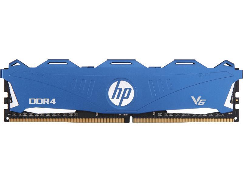 HP V6 8GB DDR4 3000 (PC4 24000) Desktop Memory, 7EH64AA#ABC, Blue