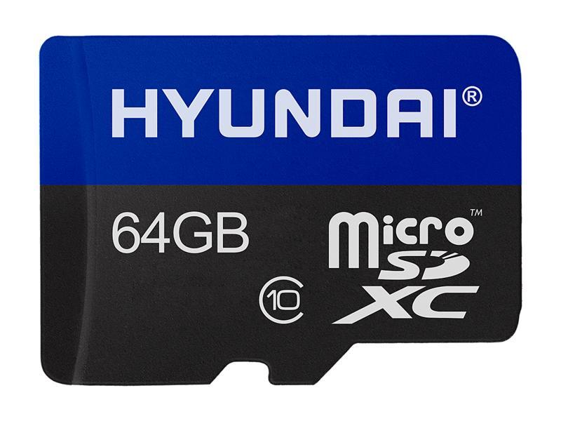 HYUNDAI 64GB Premier microSDXC UHS-I / Class 10 Memory Card w/ SD Adapter