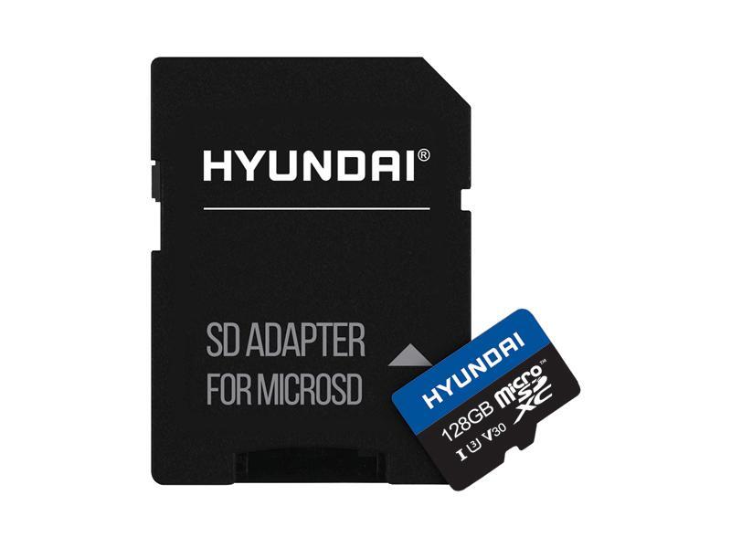 Hyundai 128GB microSDXC UHS-I U3, V30 Memory Card w/ SD Adapter