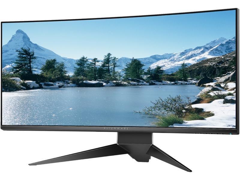 Dell Alienware 1900R AW3418DW 34" WQHD 3440x1440 4ms 120Hz Overclocked NVIDIA G-SYNC Curved Gaming Monitor