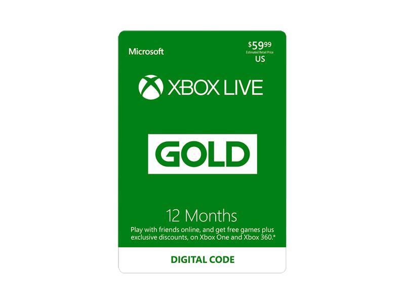 Xbox LIVE 12 Month Gold Membership US (Digital Code)
