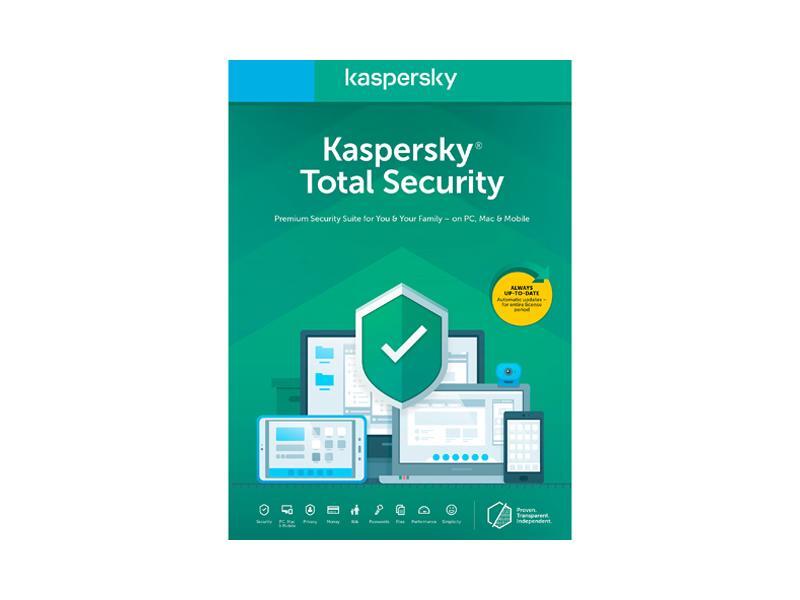 Kaspersky Total Security 2020 - 5 Devices / 1 Year (Key Card)