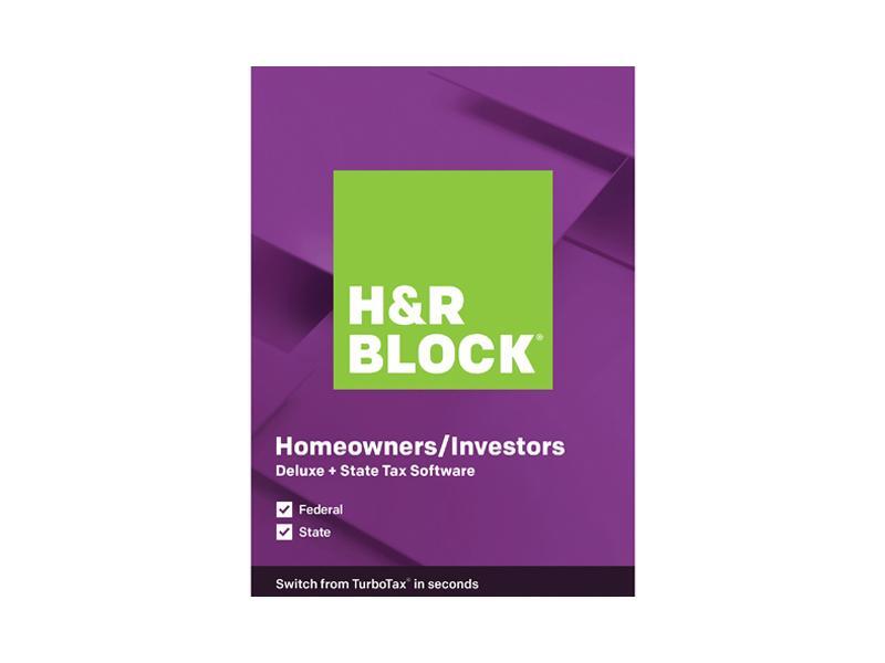H&R BLOCK Tax Software Deluxe + State 2019 Windows - Download