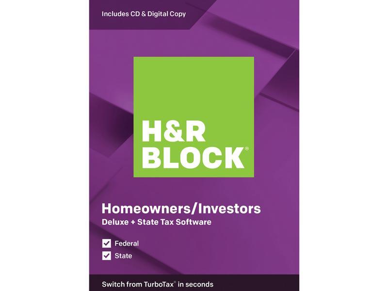 H&R BLOCK Tax Software Deluxe + State 2019
