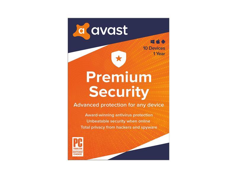Avast Premium 2020, 10 Devices / 1 Year [Key Card]
