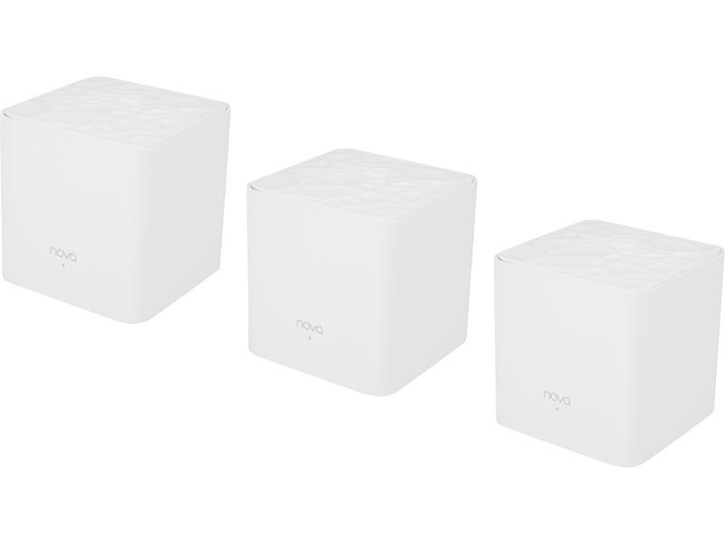 Tenda Nova MW3 (3-Pack) Whole Home Mesh Router Wi-Fi System, Works w/ Alexa, Parental Controls, Router Replacement