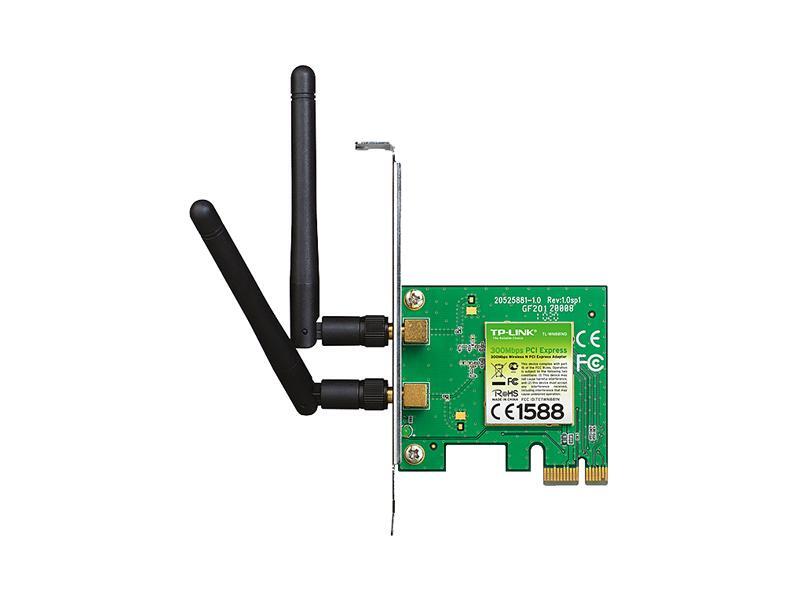 TP-LINK Wireless N300 PCI Express Adapter, 300 Mbps, w/ WPS Button