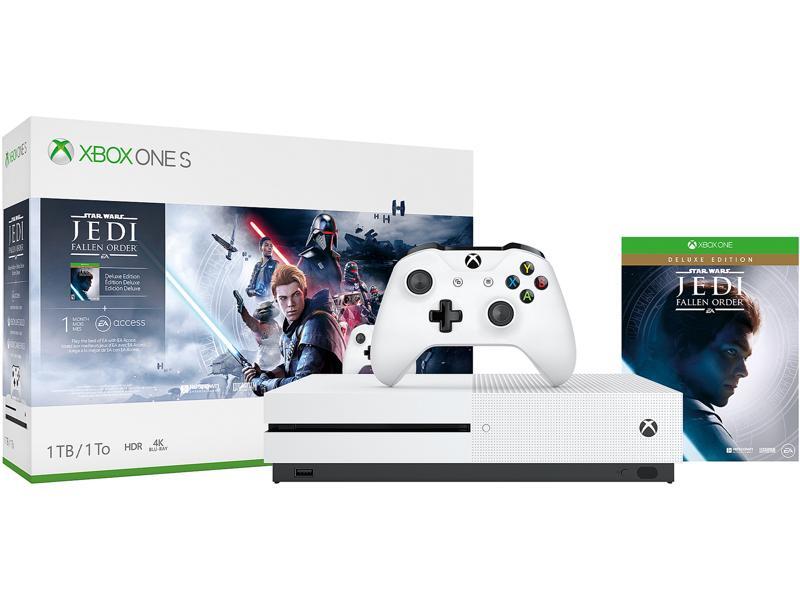 Microsoft Xbox One S 1TB SW: Jedi Fallen Order Bundle - White
