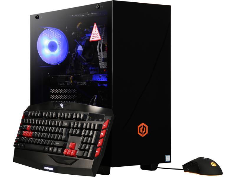 CyberpowerPC Gaming Desktop Gamer Xtreme C790T Intel Core i7 9th Gen 9700K (3.60 GHz) 16 GB DDR4 2 TB HDD 240 GB SSD NVIDIA GeForce RTX 2070 Windows 10 Home 64-bit