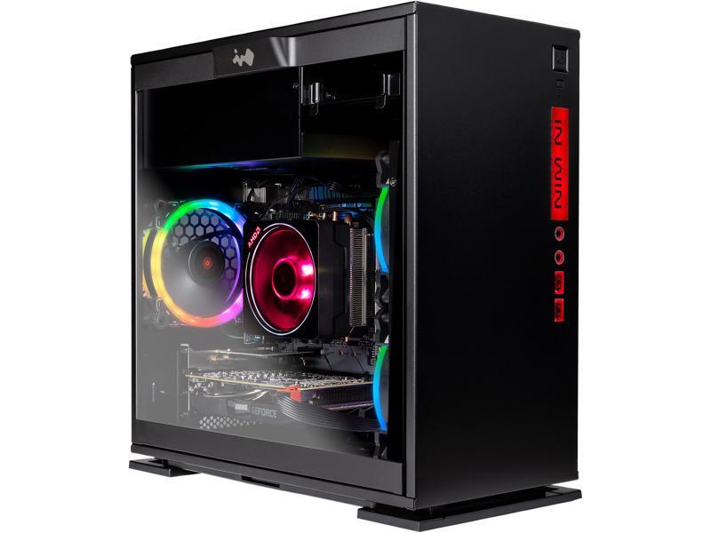 SkyTech Legacy Mini Ryzen 7 2700 (3.2 GHz) Gaming Desktop PC, RTX 2070 8GB, 8GB DDR4, 500GB SSD