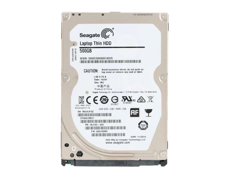 Refurbished: Seagate 500GB SATA 2.5" 7200RPM Laptop Hard Drive