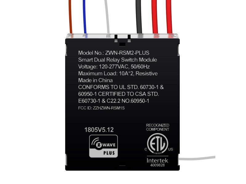 Enerwave Z-Wave PLUS Light Switch, Smart Wirless Dual Relay Module