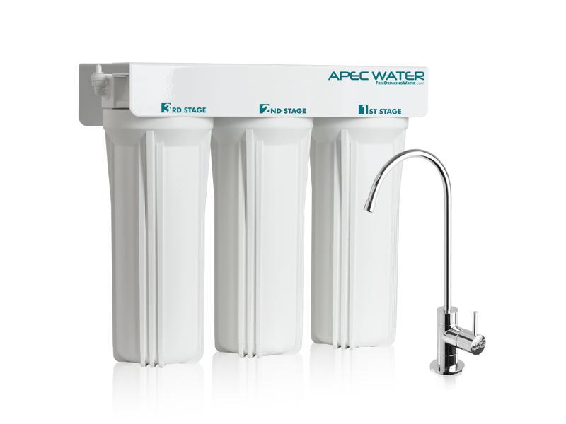 APEC WFS-1000 Super Capacity Premium Quality 3 Stage Under-Sink Water Filter System