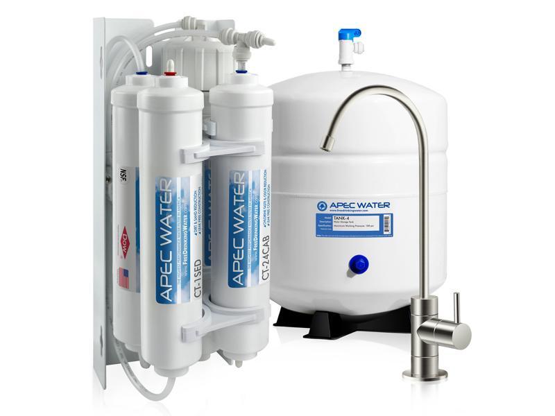 APEC Ultimate Supreme Compact Size w/ Quick Connect Easy Change Filters Undersink Reverse Osmosis System
