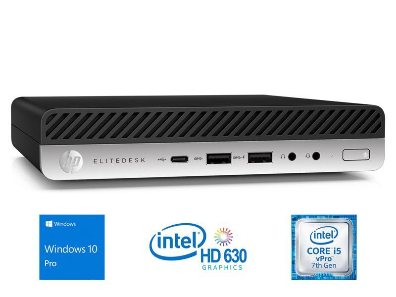 HP EliteDesk 800 G3 Intel Core i5-7500 (Up to 3.8GHz) Mini Desktop PC, 8GB  DDR4, 256GB SSD
