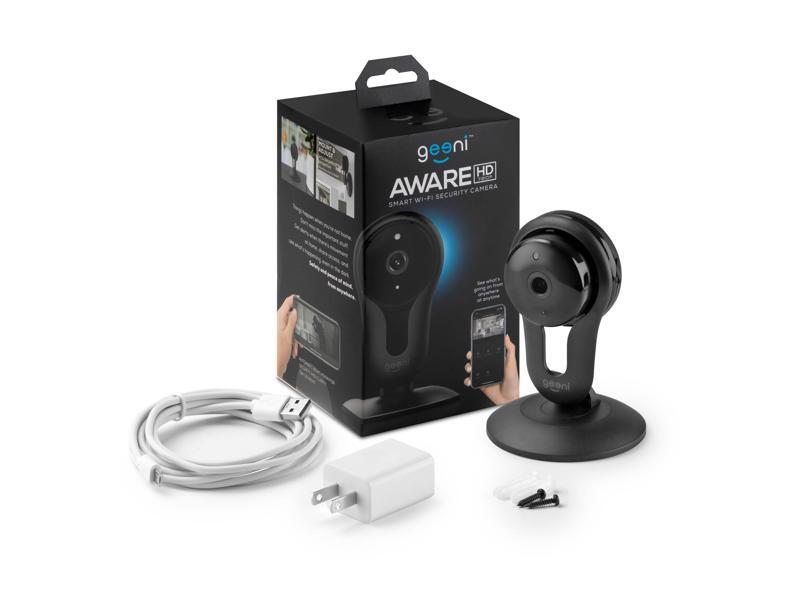 Geeni Aware 720p Wi-Fi Security Indoor Camera, No Hub Required, Requires 2.4 GHz Wi-Fi