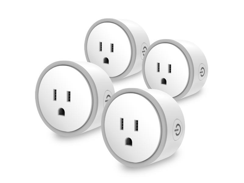 Eques Elf Smart Plug (No Hub Required) - Compatible w/ Alexa & Google Home (4 Pack)