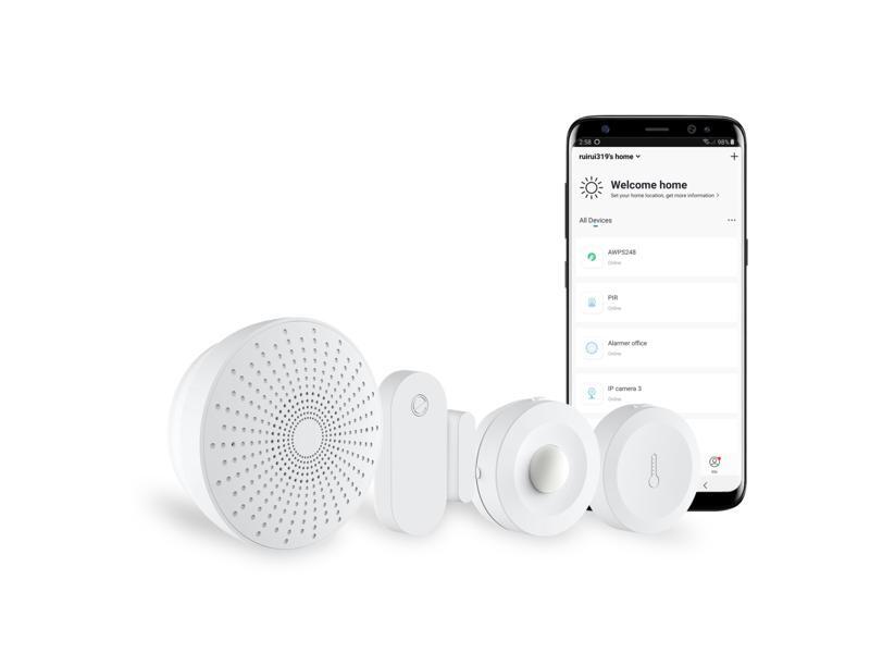 eco4life Wireless Smart Home Security Starter Kit Automation System, 24/7 Monitoring (Phone Not Included)