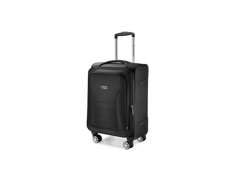 Luggage Tech 20" Melbourne Collection Smart Luggage, Black
