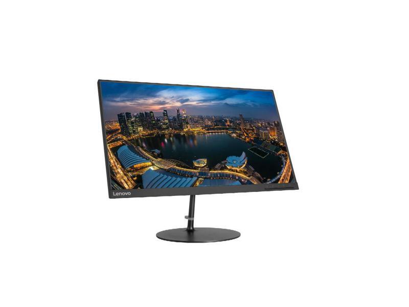 Lenovo 24" (23.8" Viewable) FHD 1920 x 1080 4ms VGA HDMI Widescreen LED Backlit IPS Monitor, White (Non-Glossy)