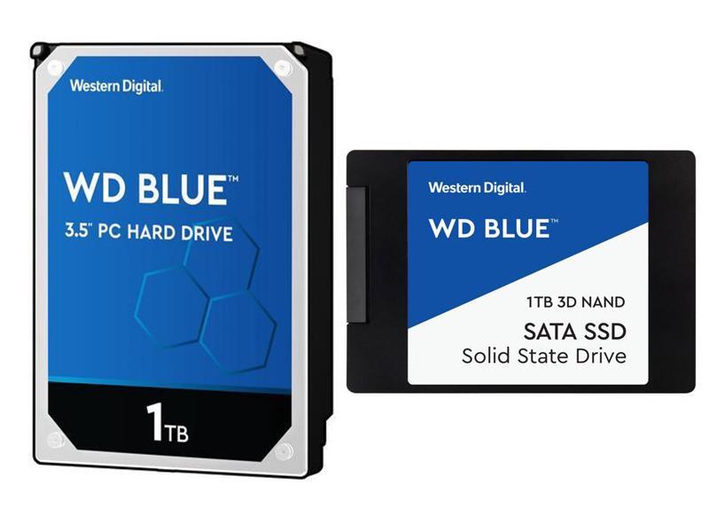 WD Blue 1TB Desktop Hard Disk Drive + WD Blue 3D NAND 1TB Internal SSD