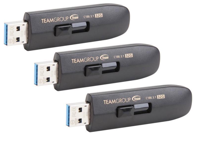 3 x Team Group 32GB C186 USB 3.1 Flash Drive