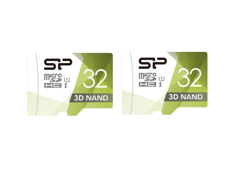 2 x Silicon Power 32GB Superior Pro microSDHC UHS-I/U3 Memory Card w/ Adapter