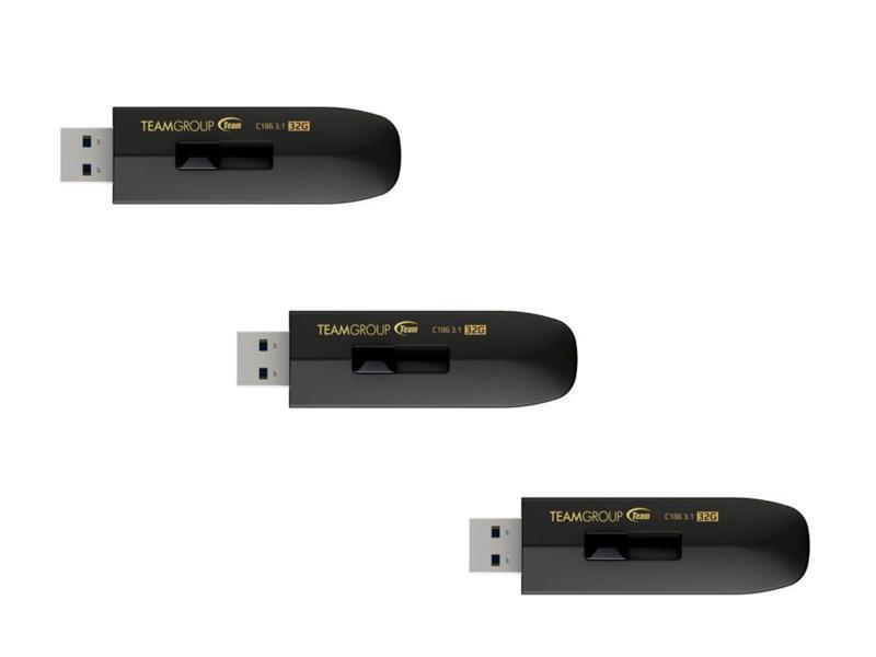 3 x Team Group 32GB C186 USB 3.1 Flash Drive