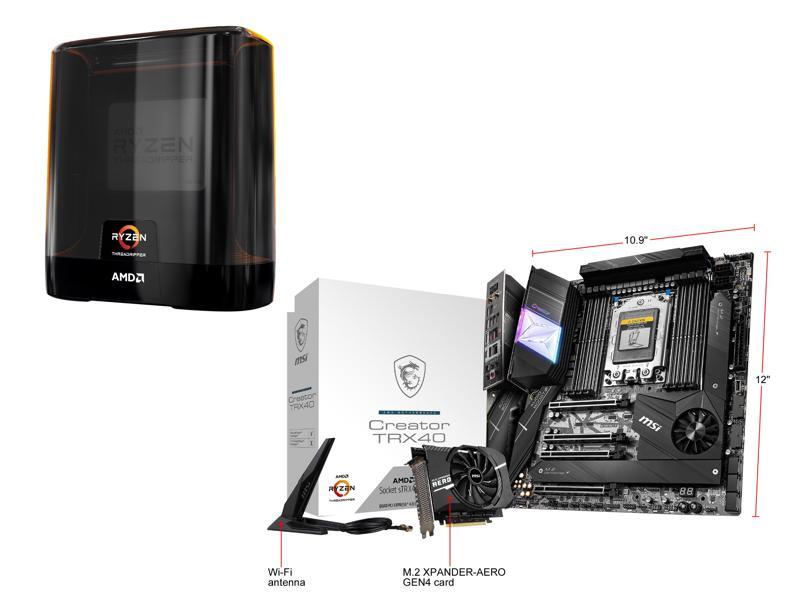 AMD Ryzen Threadripper 3970X + MSI MSI Creator TRX40