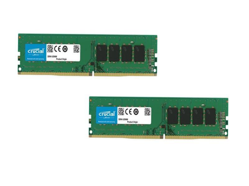 Crucial 8GB DDR4 3200 (PC4 25600) Desktop Memory x 2