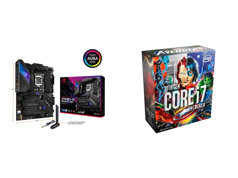 ASUS ROG Strix Z590-E Gaming WiFi ATX Gaming Motherboard + Intel i7-10700KA Comet Lake 125W Processor Combo