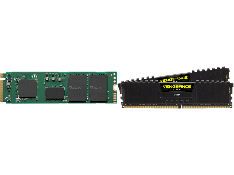 Intel 670p M.2 2280 1TB PCIe 3.0 x4 QLC Internal SSD + CORSAIR Vengeance LPX 32GB (2 x 16GB) Memory Combo