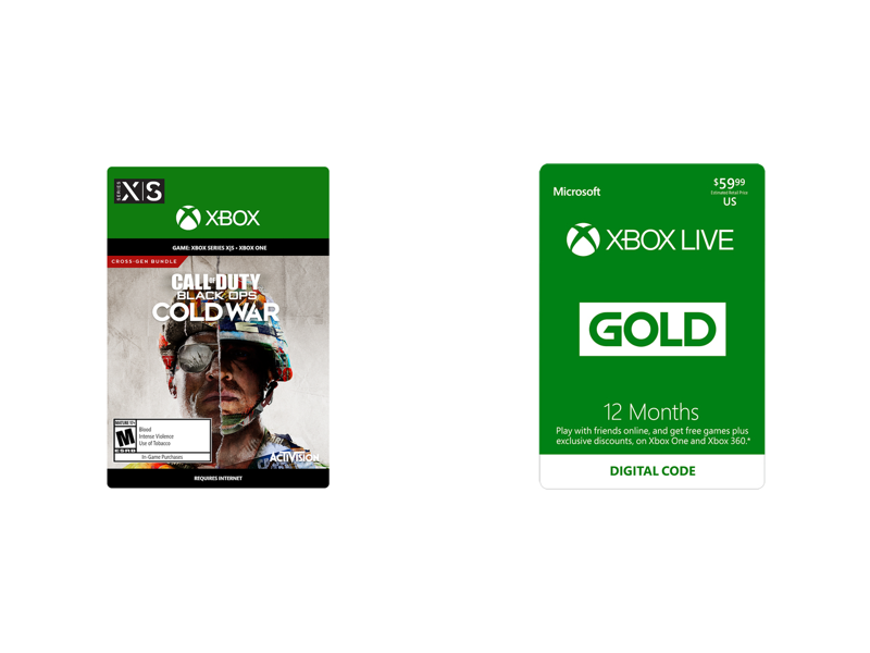 Call of Duty: Black Ops Cold War Cross-Gen Xbox One/Series X|S + Xbox Live 12 Month Combo