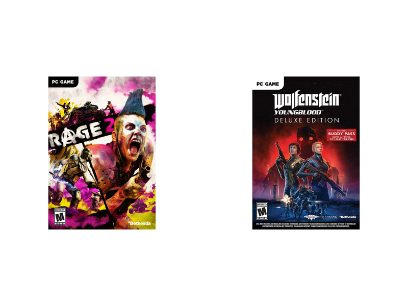 Rage 2 - PC (Product Key Code) + Wolfenstein Youngblood Deluxe - PC Combo
