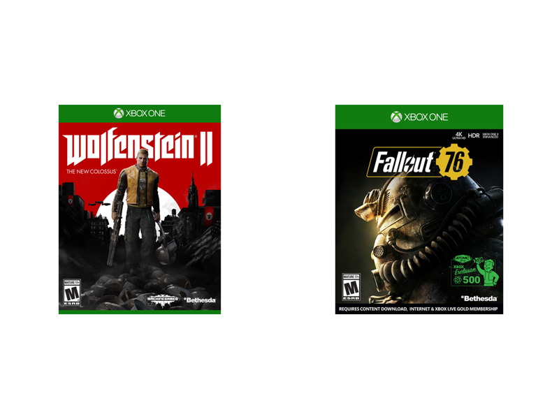 Wolfenstein 2: The New Colossus + Fallout 76 - Xbox One Game Combo