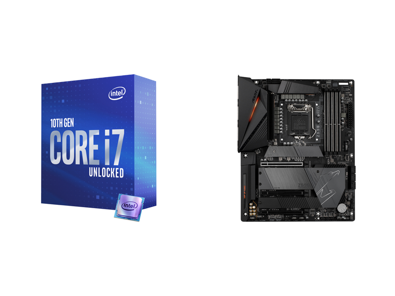 GIGABYTE Z590 AORUS PRO AX Intel Z590 ATX Motherboard + Intel Core i7-10700K Comet Lake 125W Processor Combo
