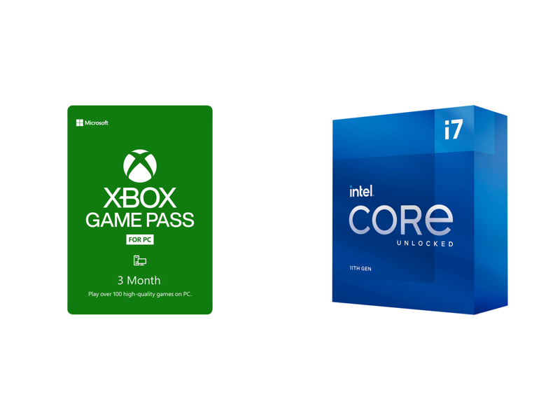 Xbox Game Pass for PC 3 Month Membership US Code + Intel Core i7-11700K Rocket Lake 125W Processor Combo