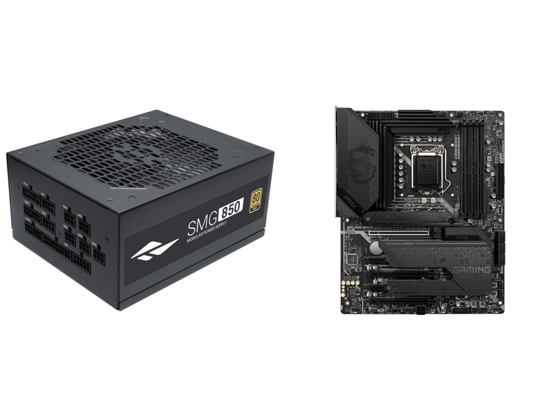 Rosewill SMG850 80 Plus Gold Certified 850W Power Supply + MSI MPG Z590 GAMING PLUS  ATX Intel MOBO Combo