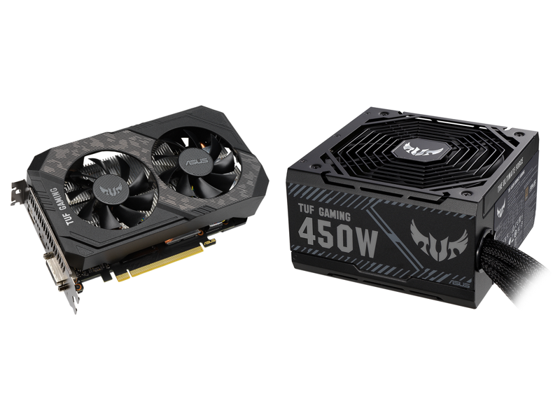 ASUS TUF Gaming GeForce GTX 1660 SUPER Overclocked 6GB Edition Gaming Graphics Card + ASUS TUF GAMING 450W Bronze Power Supply Combo